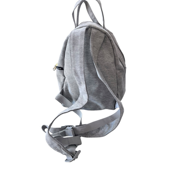 Herschel Supply Co. Mini Backpack AND Fanny Pack Combo Set Gray Belt Bag Lined - Picture 6 of 15
